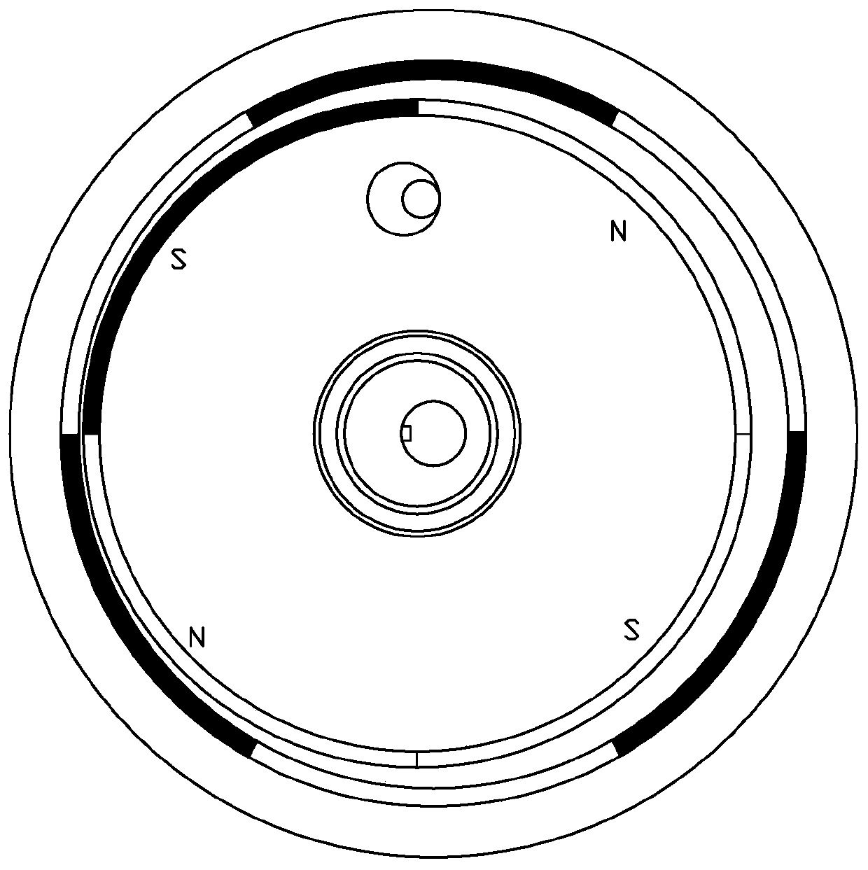 Permanent magnet transmission speed change mechanism