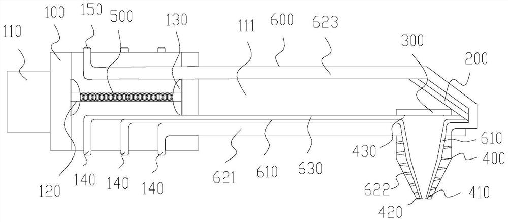 High-speed laser inner hole cladding gun
