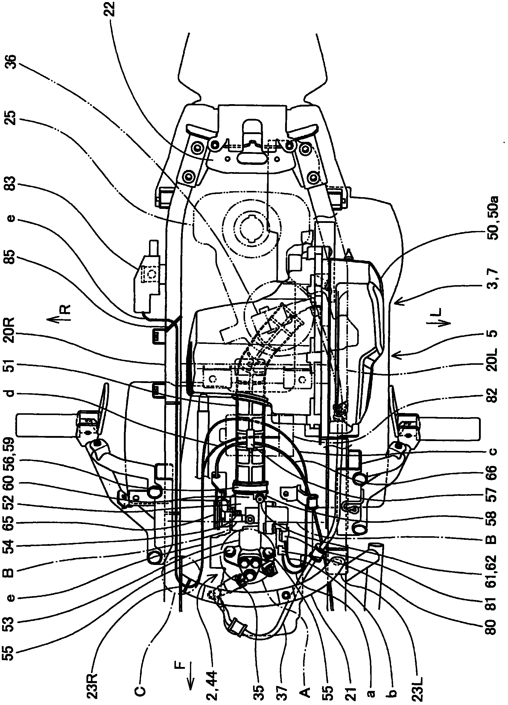 Wiring configuration for throttle body in small vehicle
