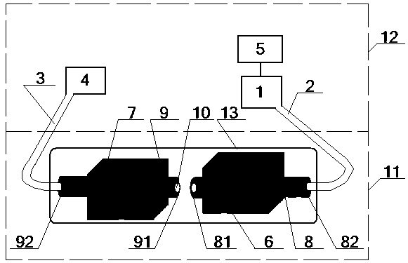 Radiating point-type optical fiber smoke-sensitive fire detector