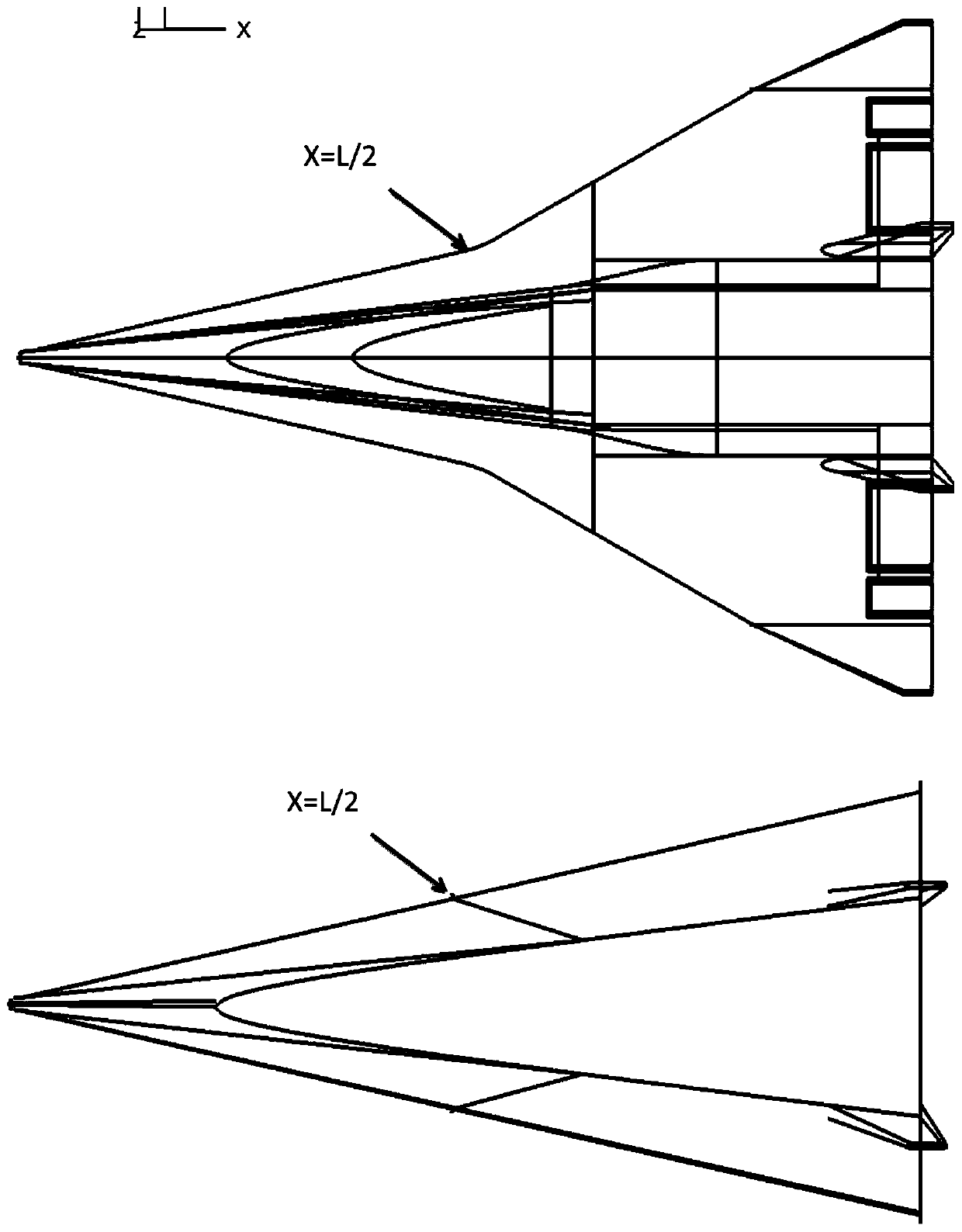 Simplified model design method suitable for mechanism research of complex hypersonic aircraft