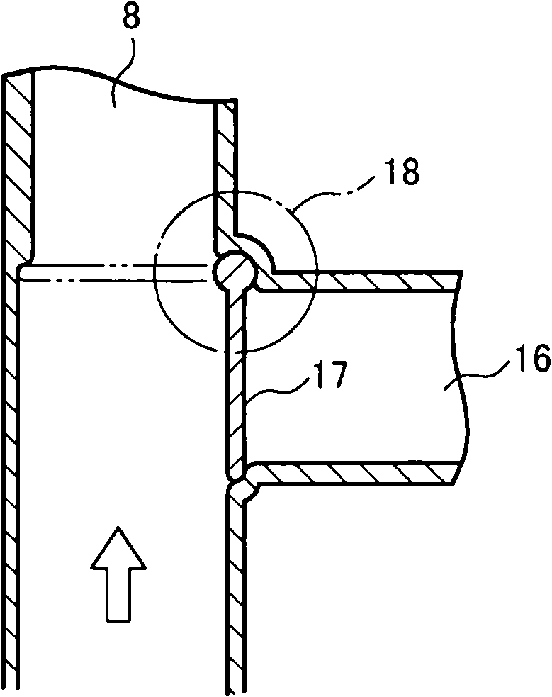 Exhaust gas purifying system for vessel engine