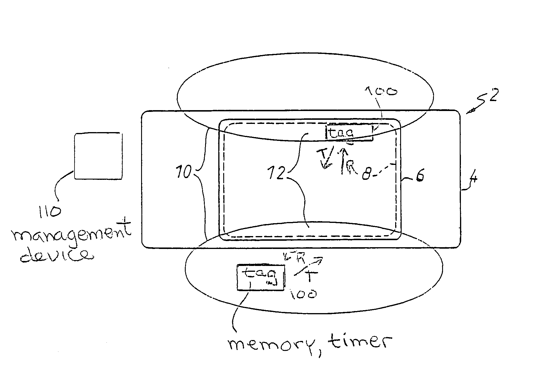 Method for locating a badge for a motor vehicle hands-free system