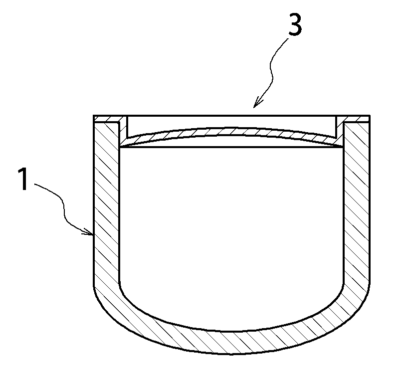 Closure for silica glass crucible, silica glass crucible and method of handling the same