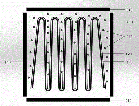 Method for constructing constant-temperature region by multi-surface heating in vacuum