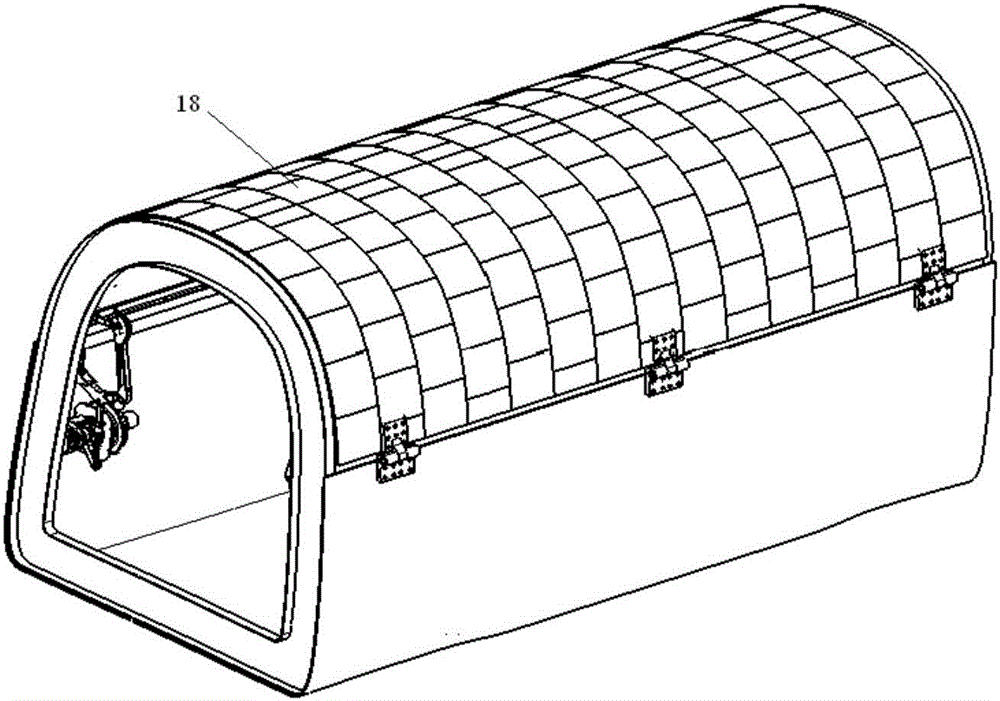 Effective load space cabin structure applicable to orbiter