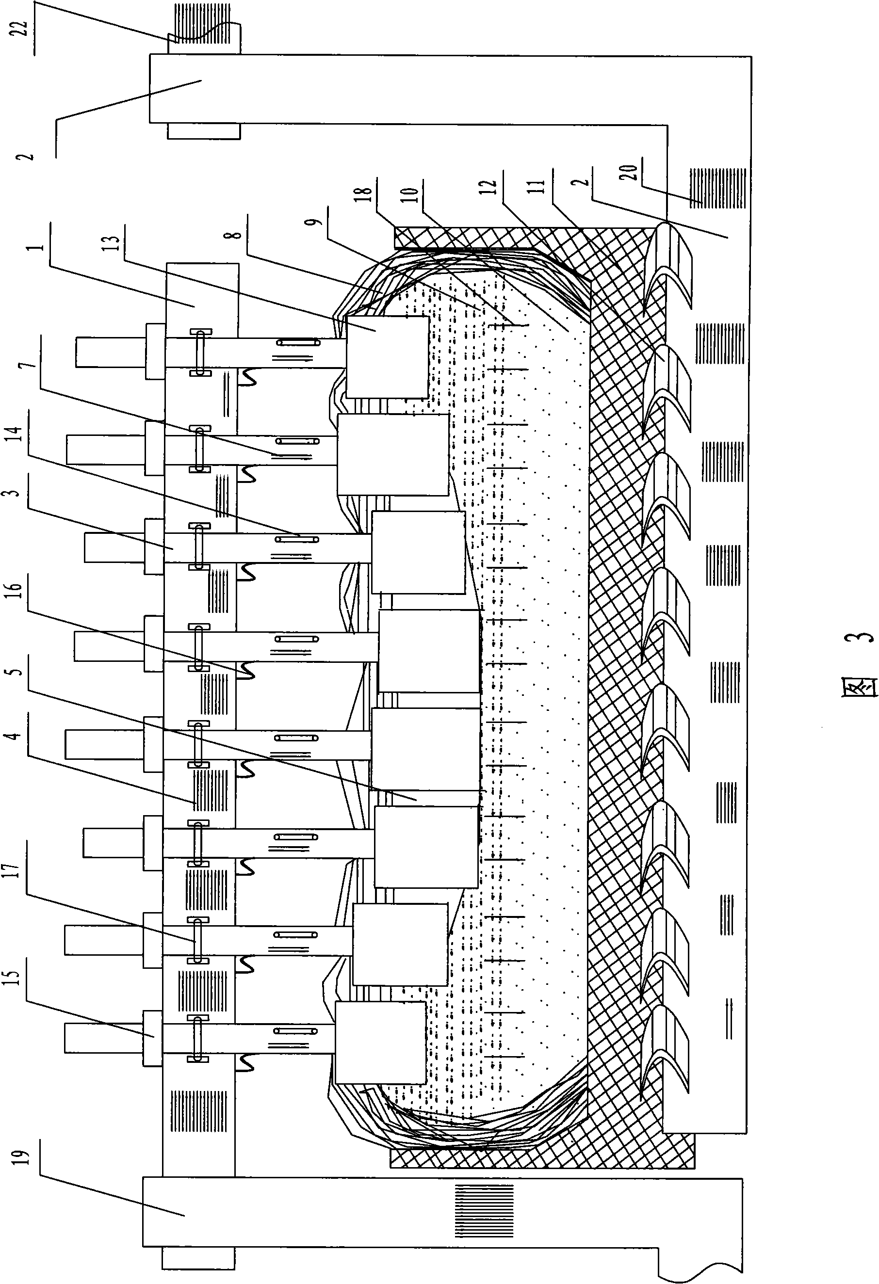 Single anode shunt and regulation apparatus electrolyzed by multiple anodes cell and method