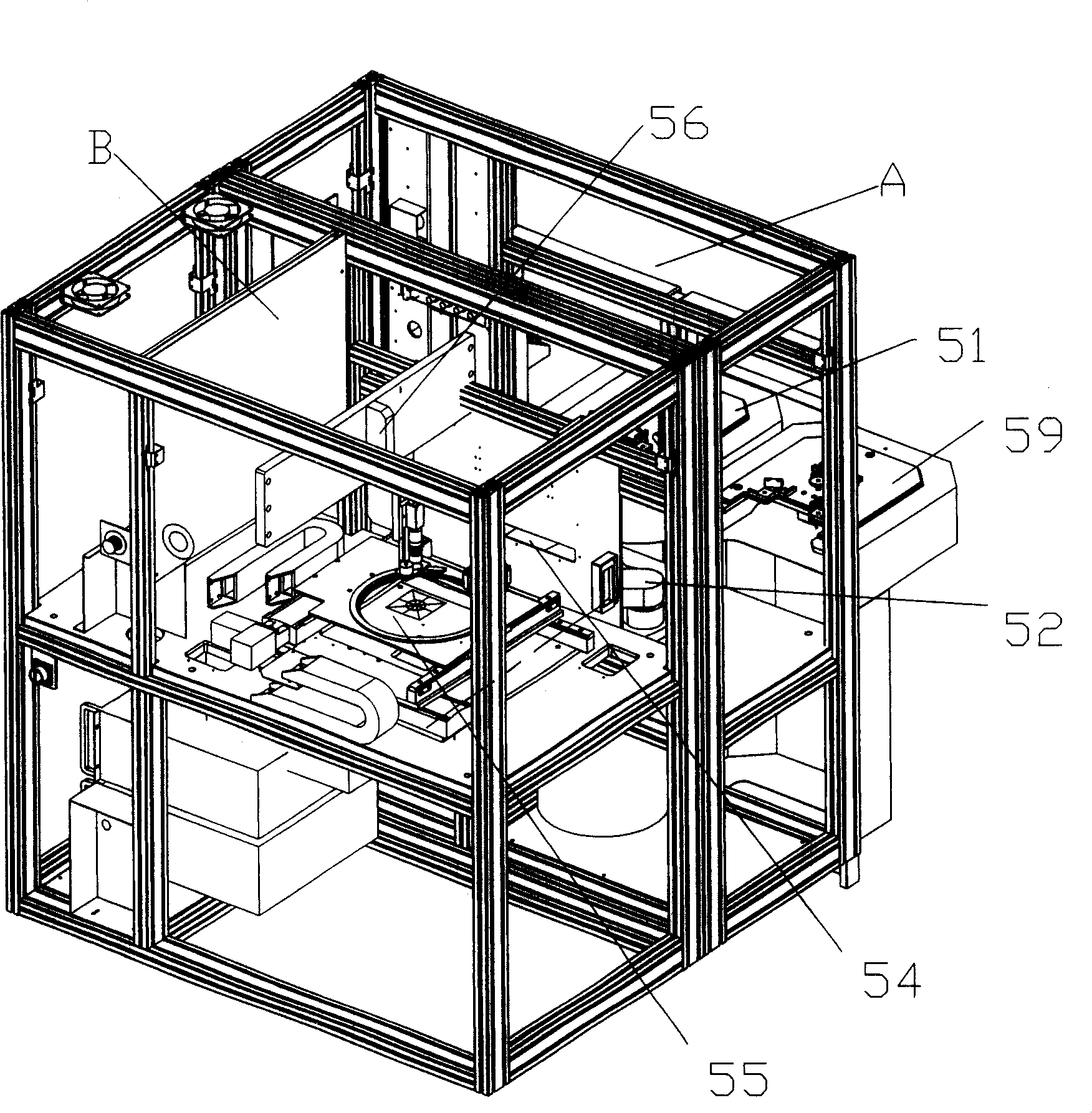 Full-automatic wafer rear marking machine