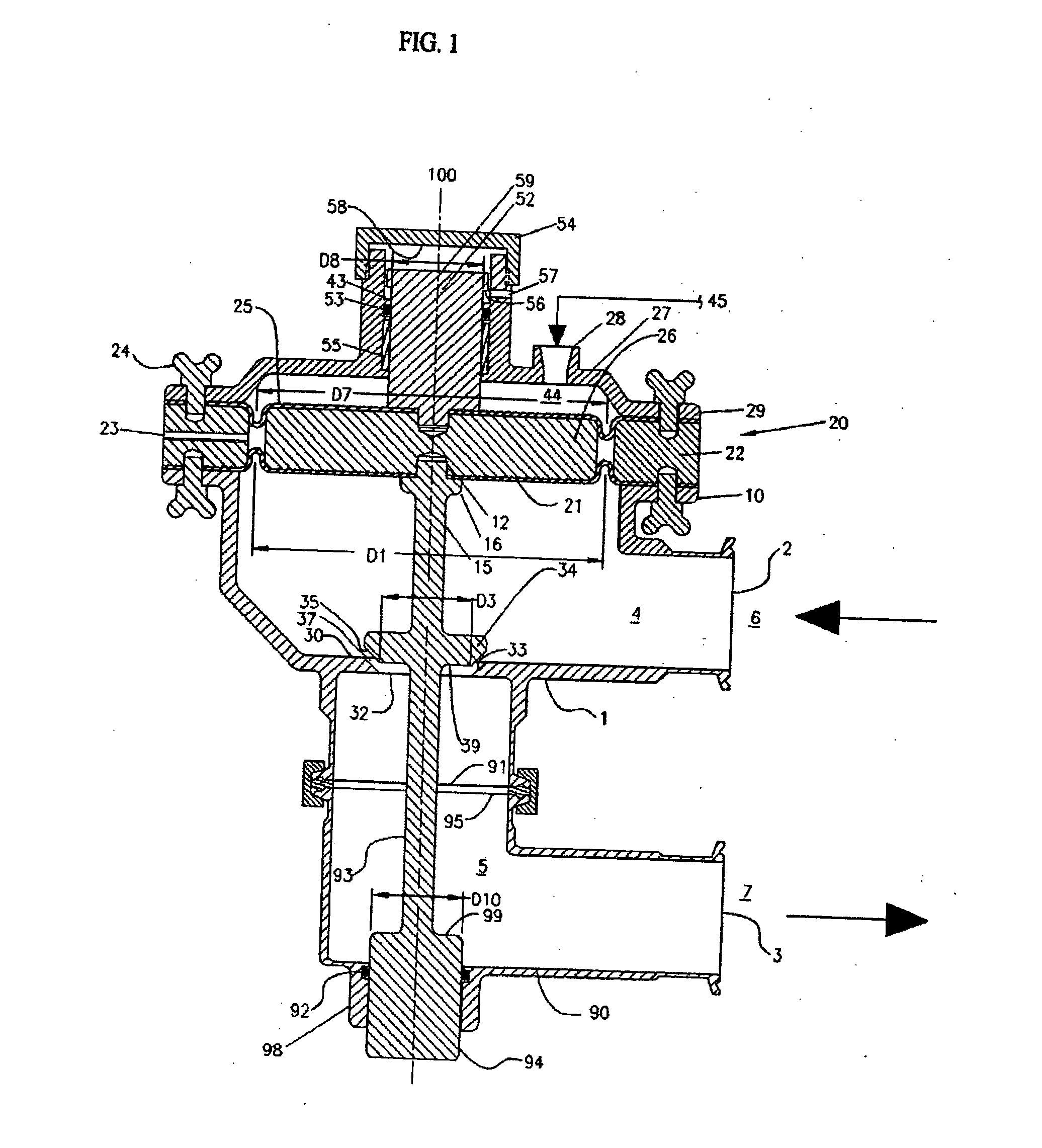 Sanitary liquid pressure regulator