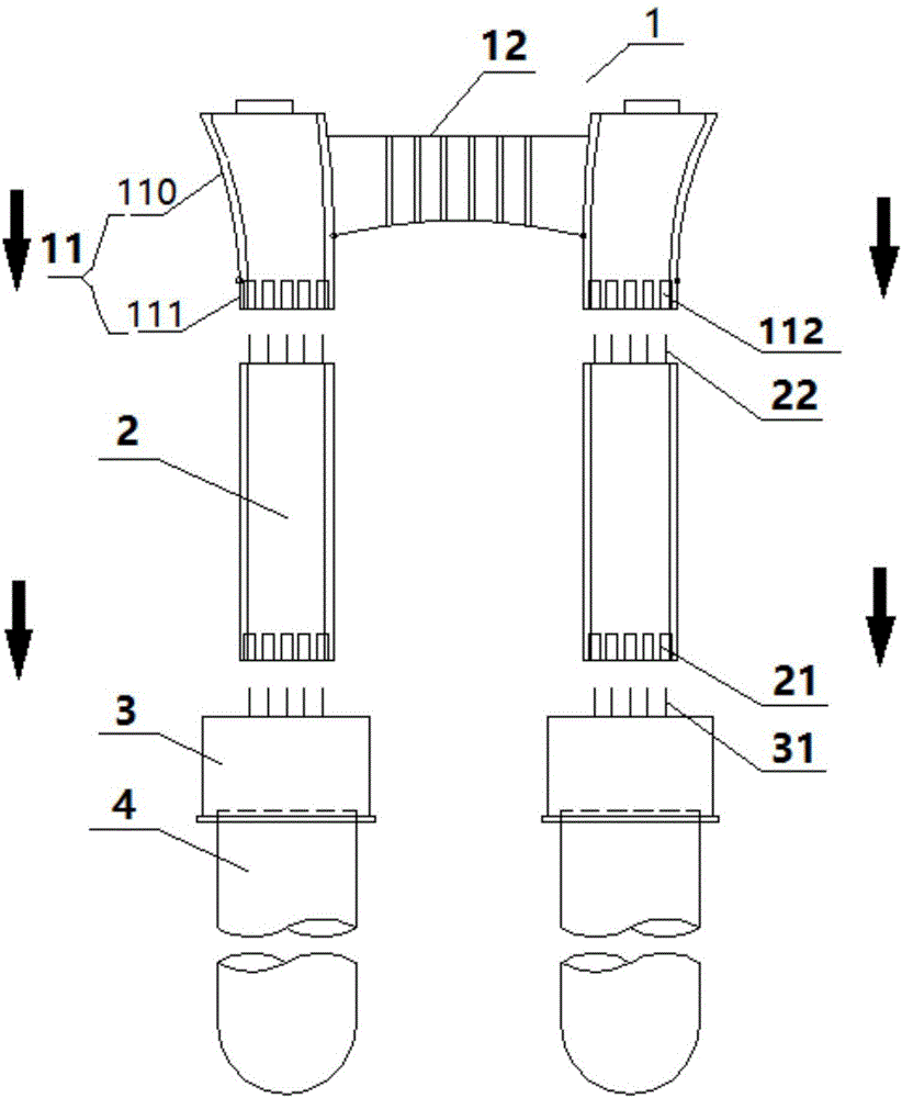 Prefabricated double-column vase bridge pier and assembling construction method thereof