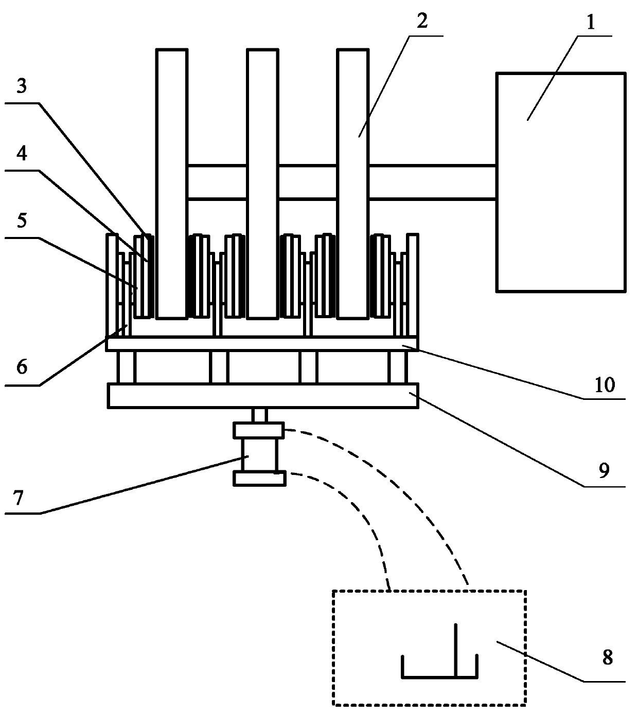 Multiple-disc combined type great-moment brake