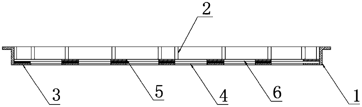 A kind of ventilated floor of computer room with built-in regulator and large ventilation volume