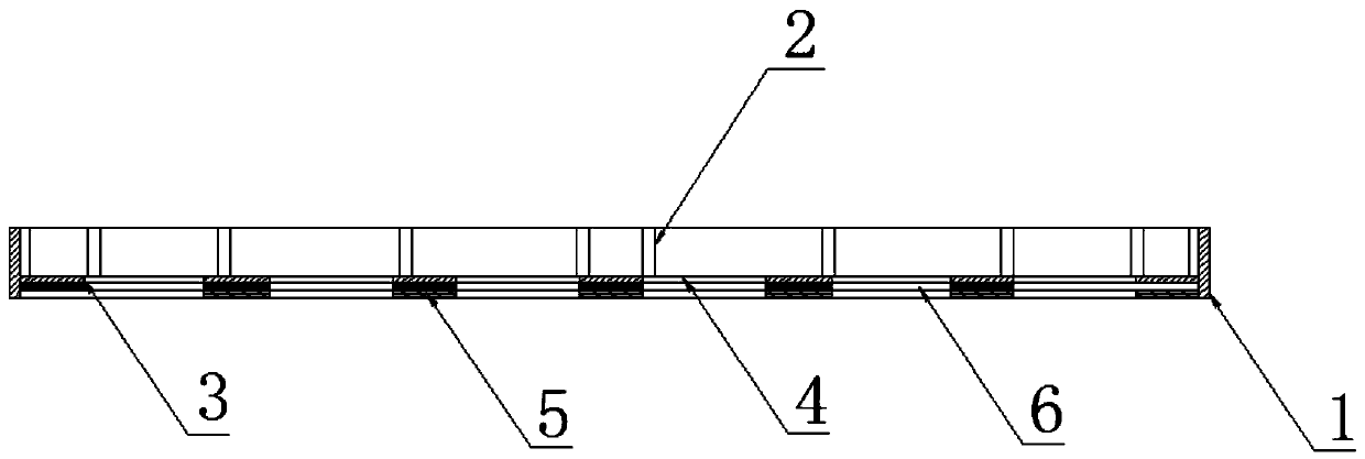 A kind of ventilated floor of computer room with built-in regulator and large ventilation volume