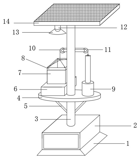 Device and method for removing scarab used in pear garden after killing