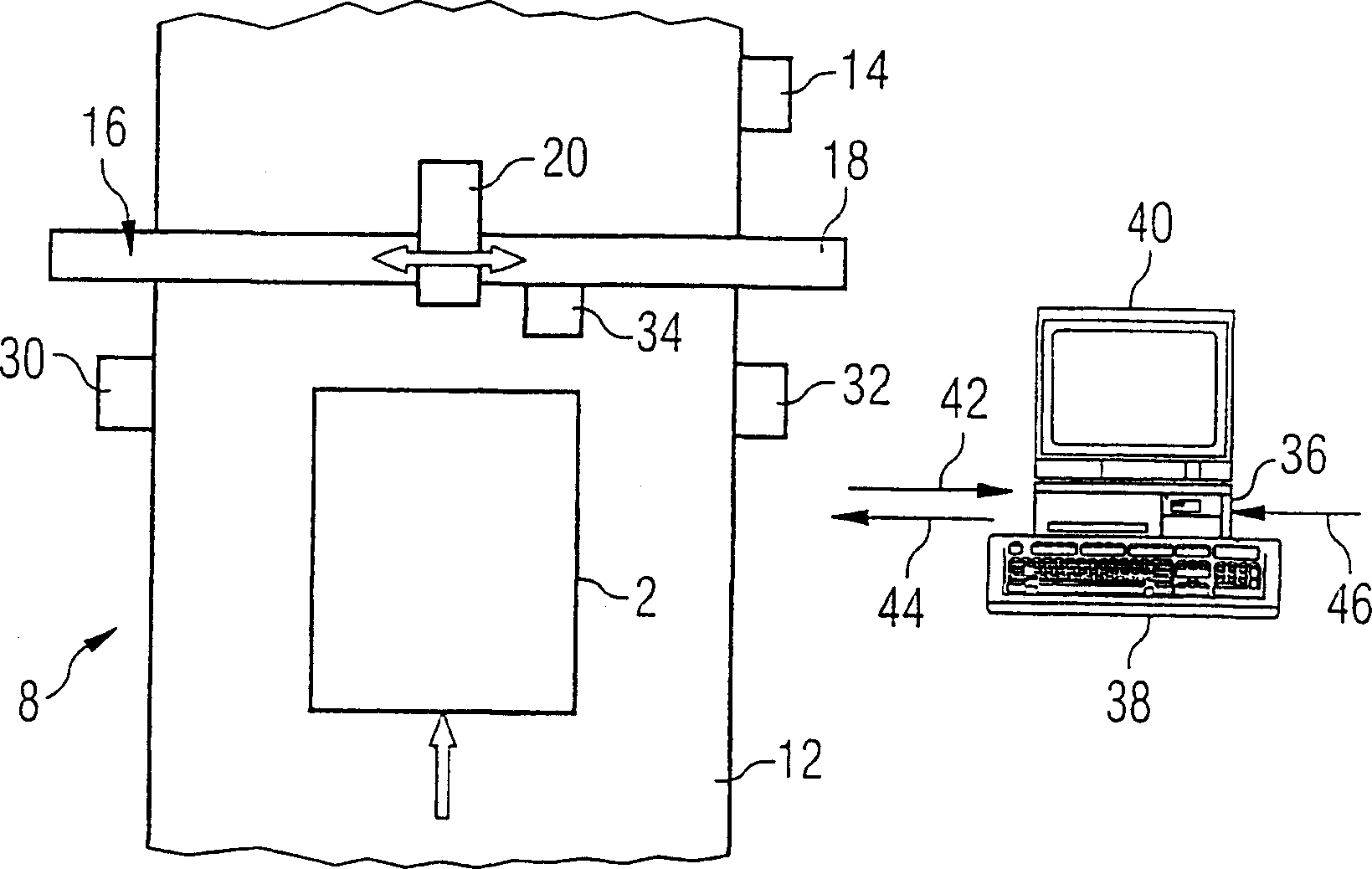 Method and system and device for producing components with pre-determained surface appearance, in particular for front panels of kitchen units