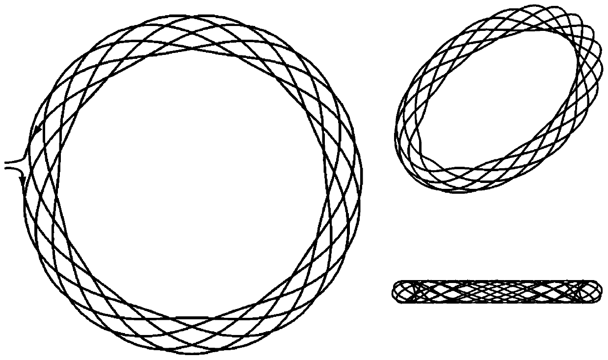 A kind of winding method of braided coil