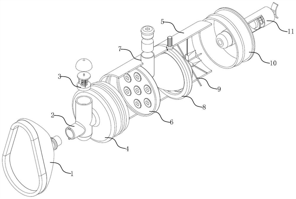 Mist storage tank facilitating breathing and dosing