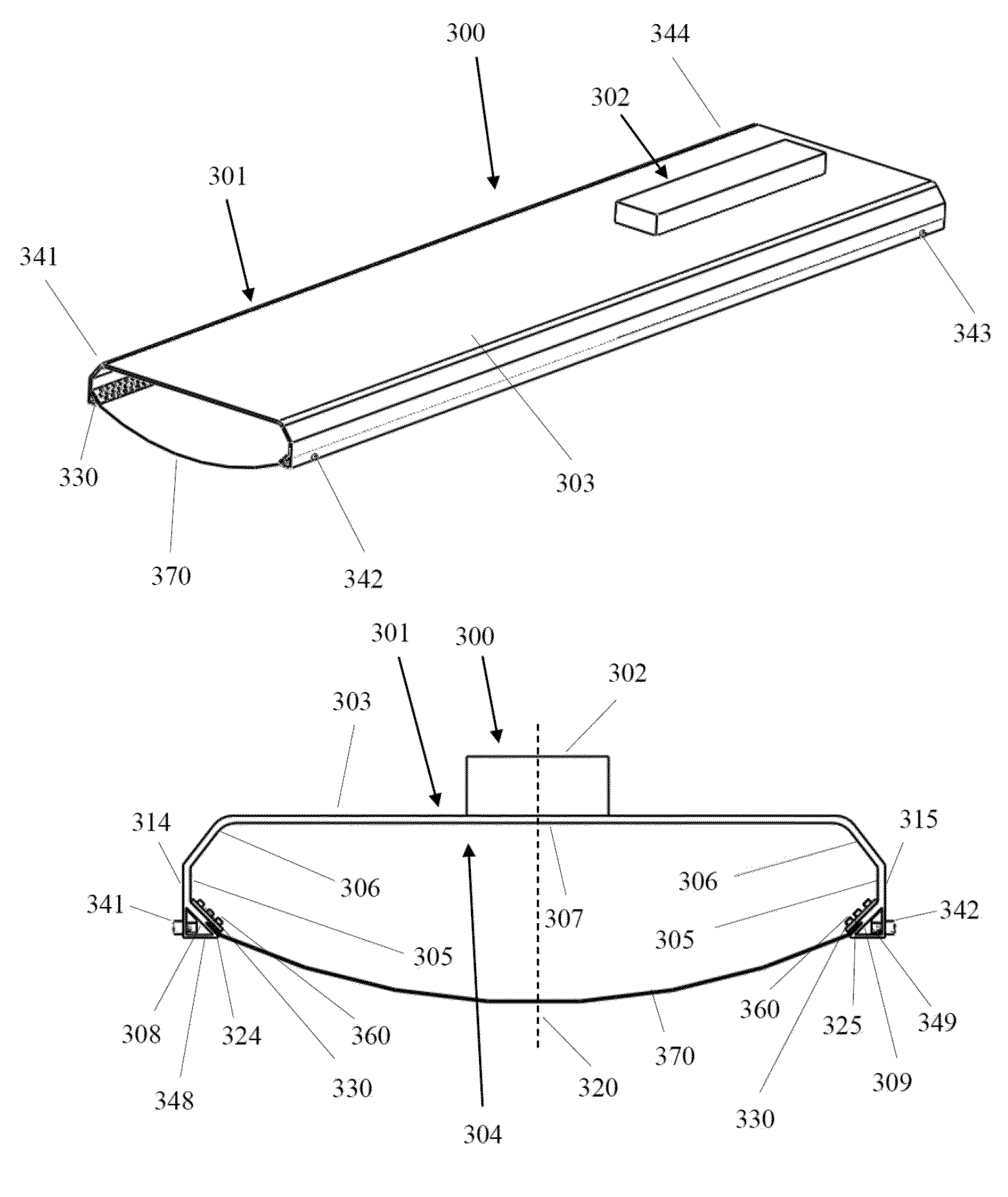 Solid-state lighting troffer with readily retrofittable structure