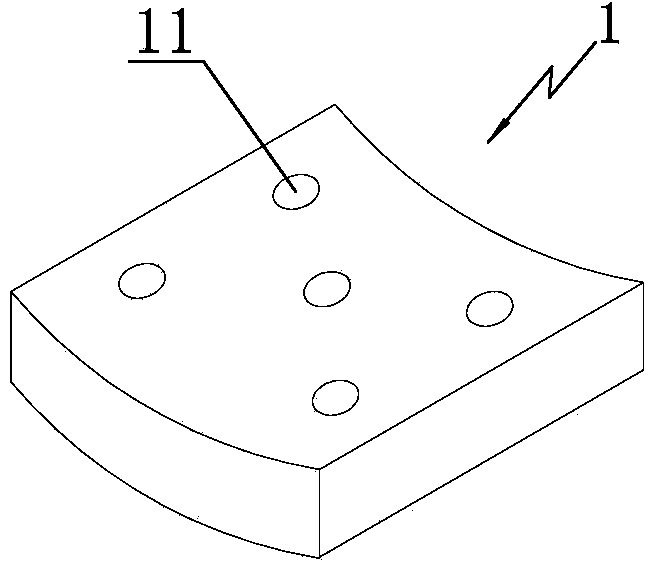 Arc-shaped plate drilling positioning device