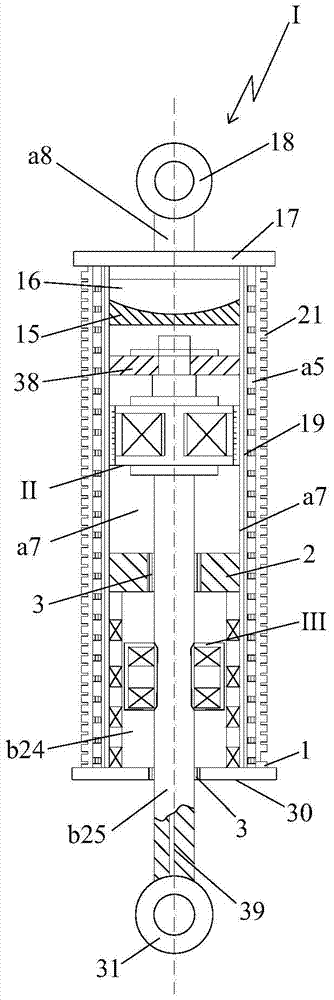 Double damping and double power generation compound shock absorption device