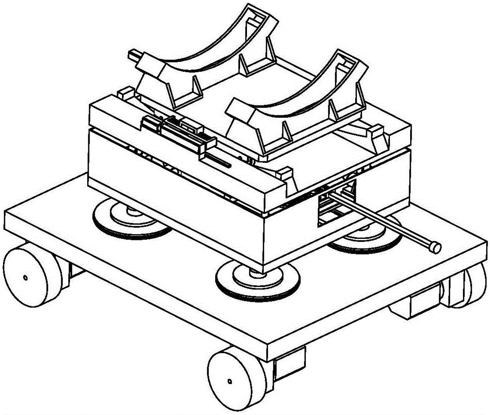 Modular automatic pick-up fitting device based on air flotation technology