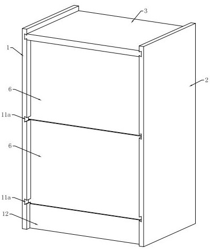 Panel furniture and assembling method