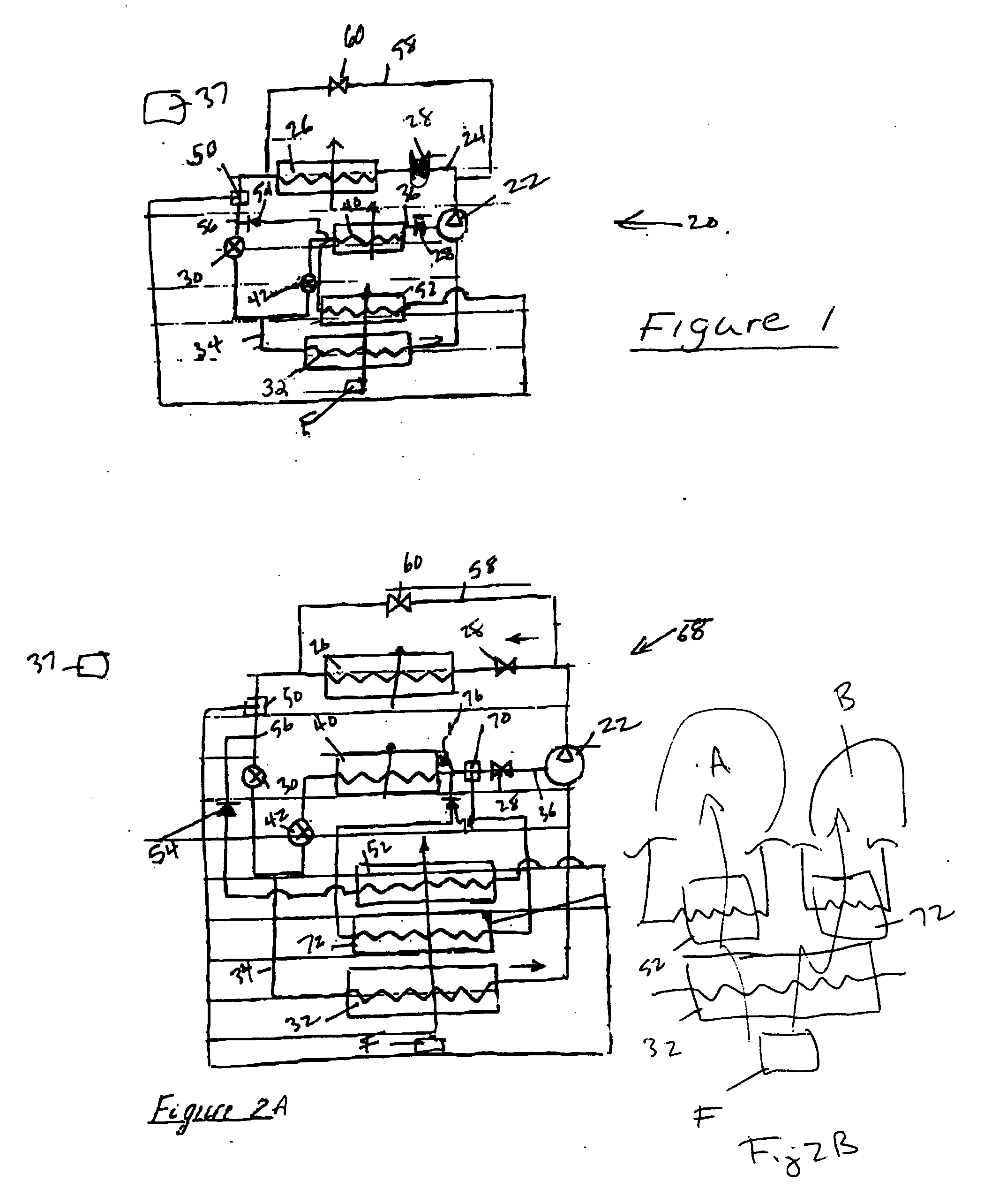 Dehumidification system with multiple condensers and compound compressor