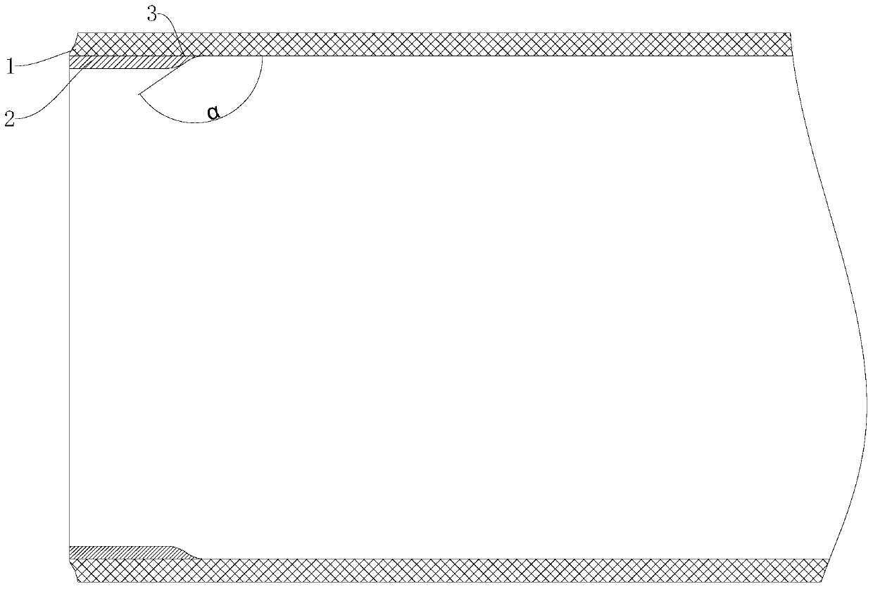 Oil-gas conveying pipe and manufacturing method of same