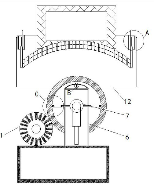 Forging equipment capable of preventing protrusions on surface of part during large annular forging