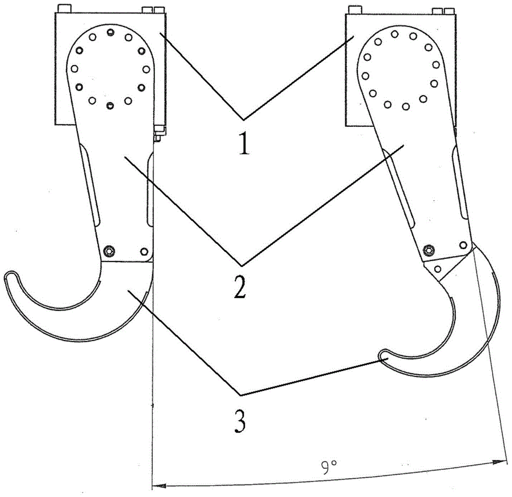 A monitoring and control mechanism for a robot arm hook