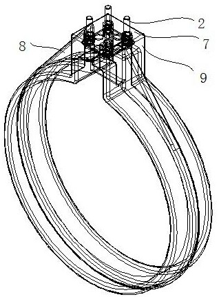 A steel-plastic bracket for a water platform