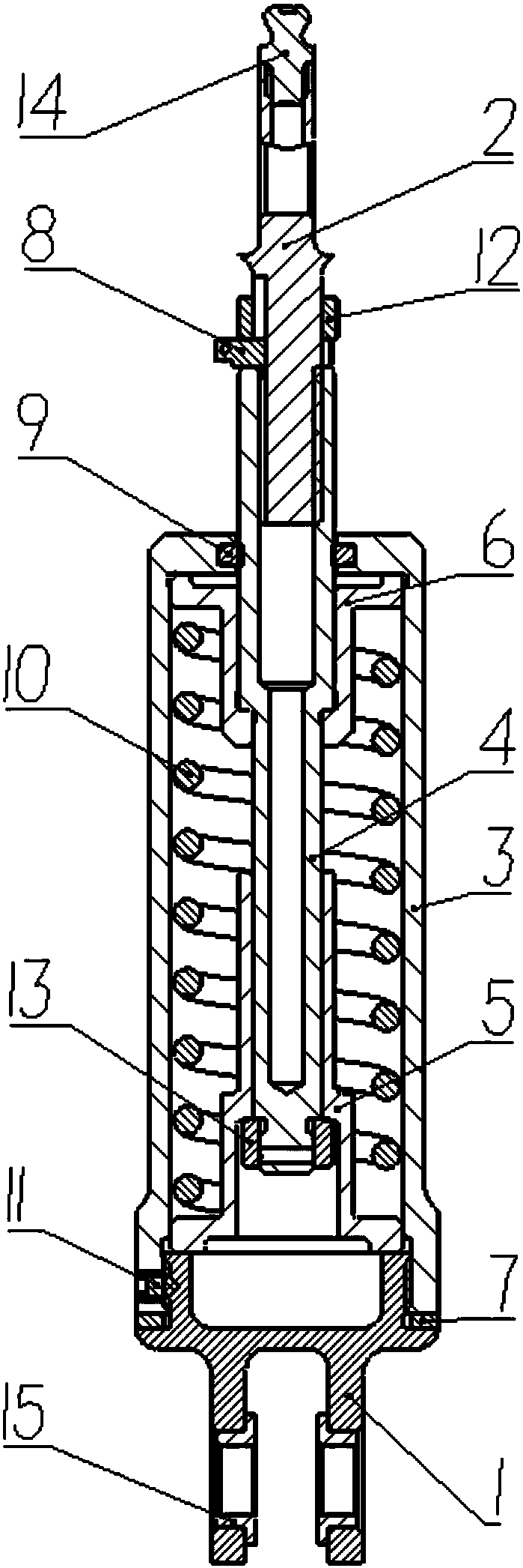 Undercarriage buffering device