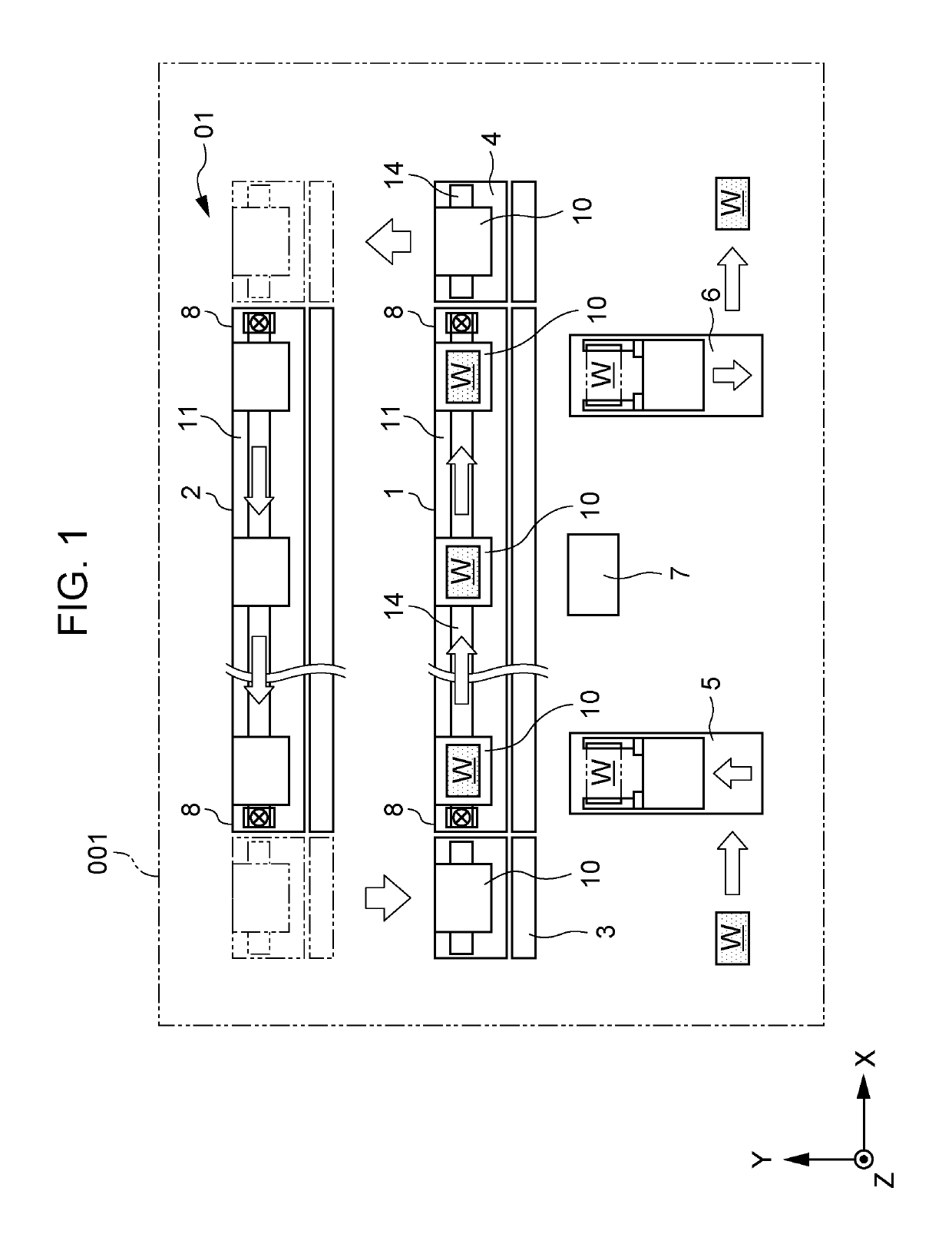 Transport system, processing system, and article manufacturing method