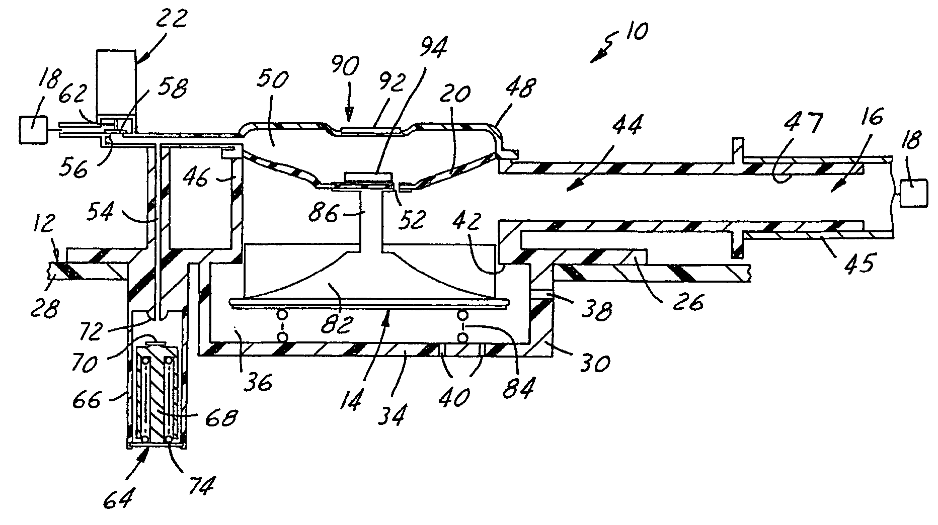 Valve assembly and refueling sensor