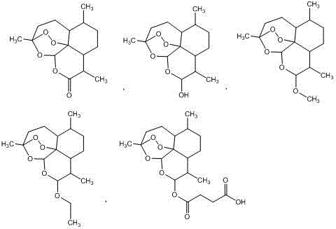 Method for applying artemisinin derivative and lipidosome of artemisinin derivative to preparation of sound sensitive agent
