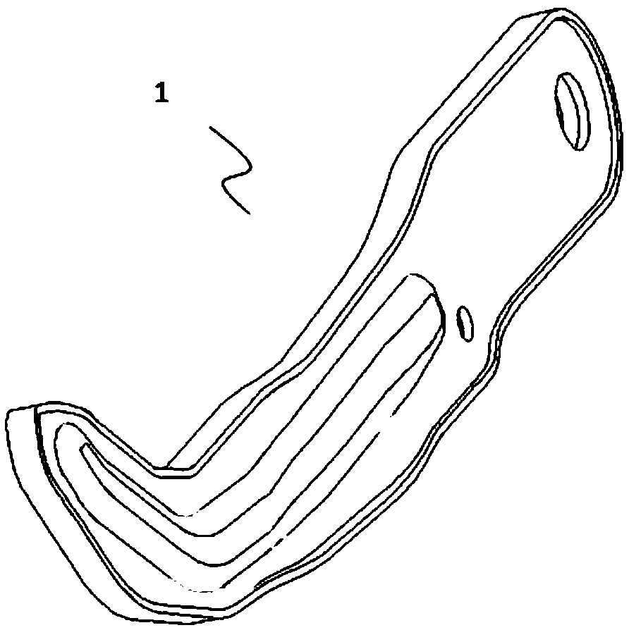 Car brake pedal arm