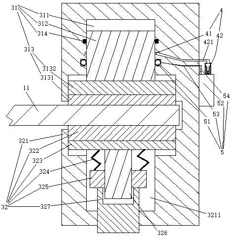 Yaw brake mechanism of wind driven generator