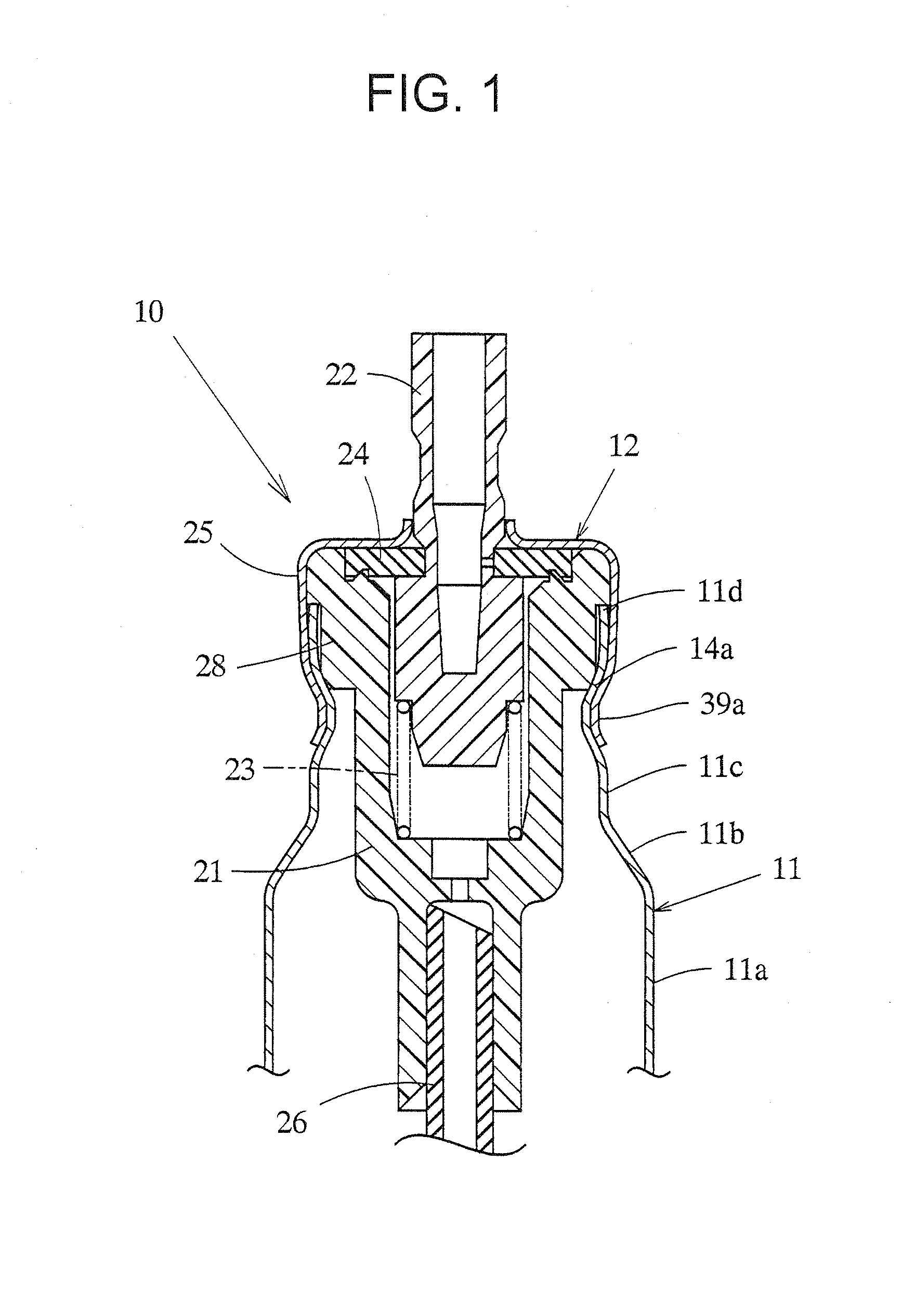 Sealing structure for aerosol container, aerosol container and aerosol container manufacturing method