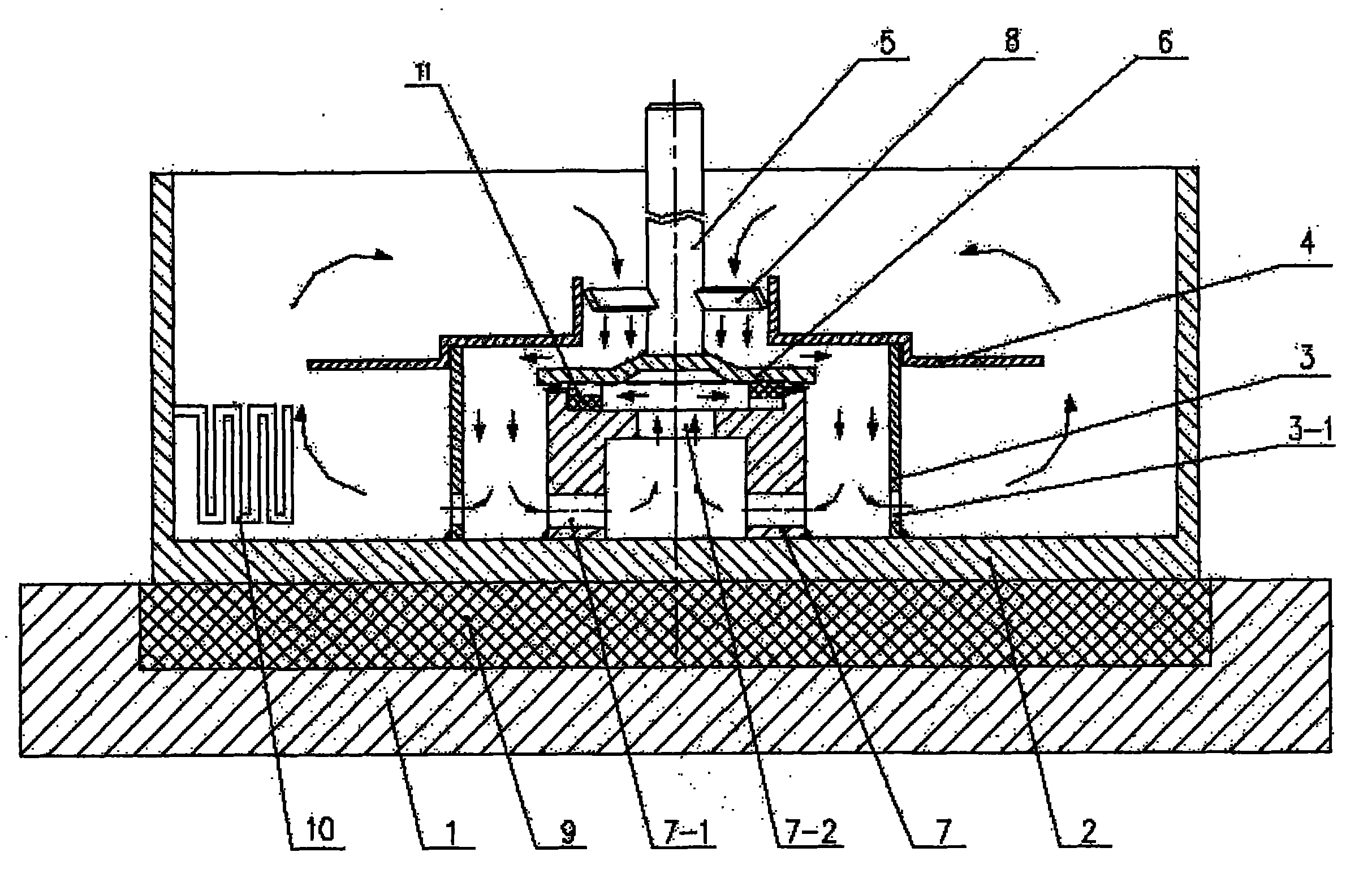 Abrasion resistance tester of part bearing axial pushing force