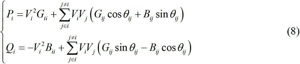 Continuous load flow calculation method based on partial geometrical parameterization