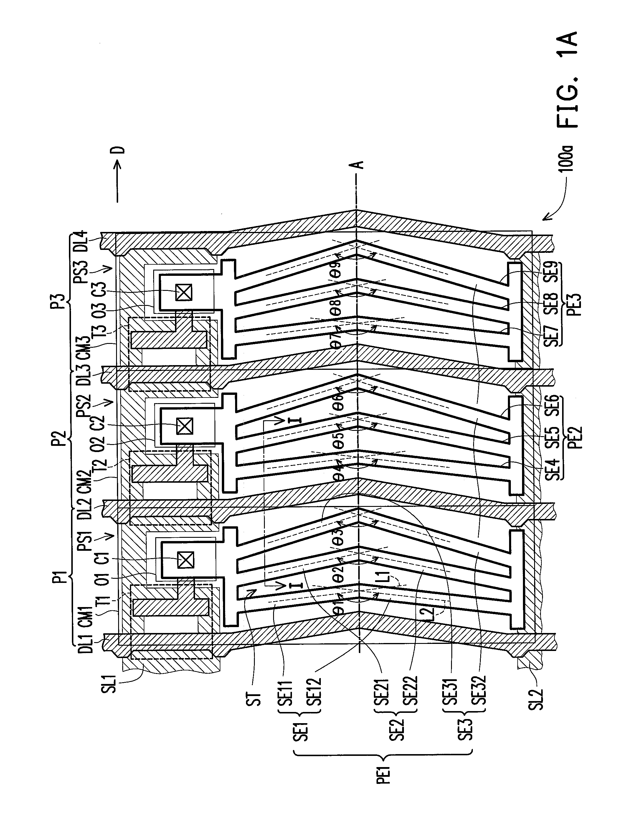 Liquid crystal display panel and pixel structure