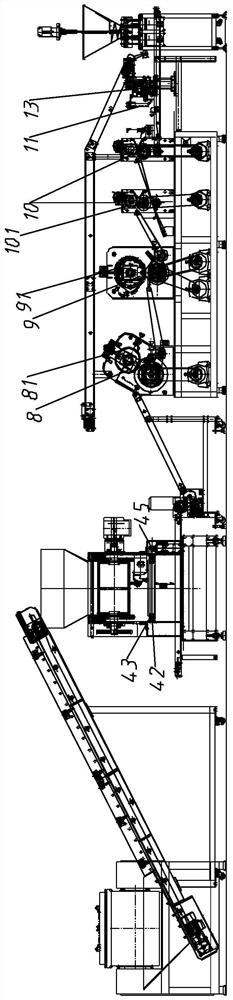 A skin-making device and dumpling automatic production line