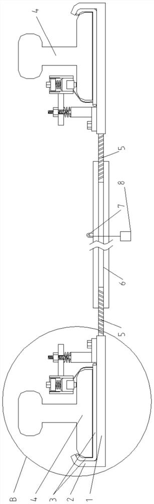 Sensor fixing device for track detection