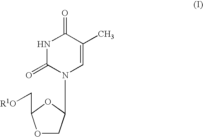 Dioxolane thymine and combinations for use against 3TC/AZT resistant strains of HIV