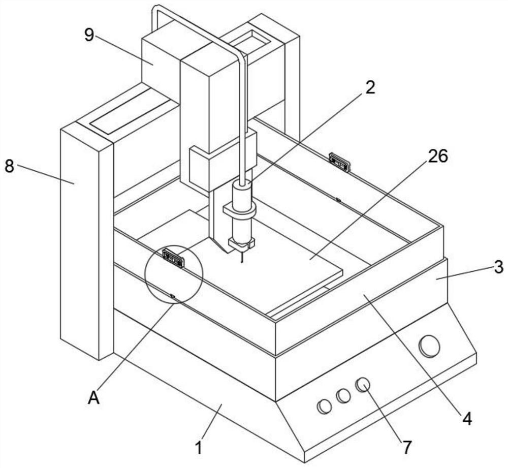 LED packaging glue dispensing mechanism