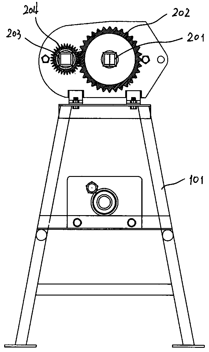 Hand winch with buffer braking function of tail rope for construction of distribution circuit
