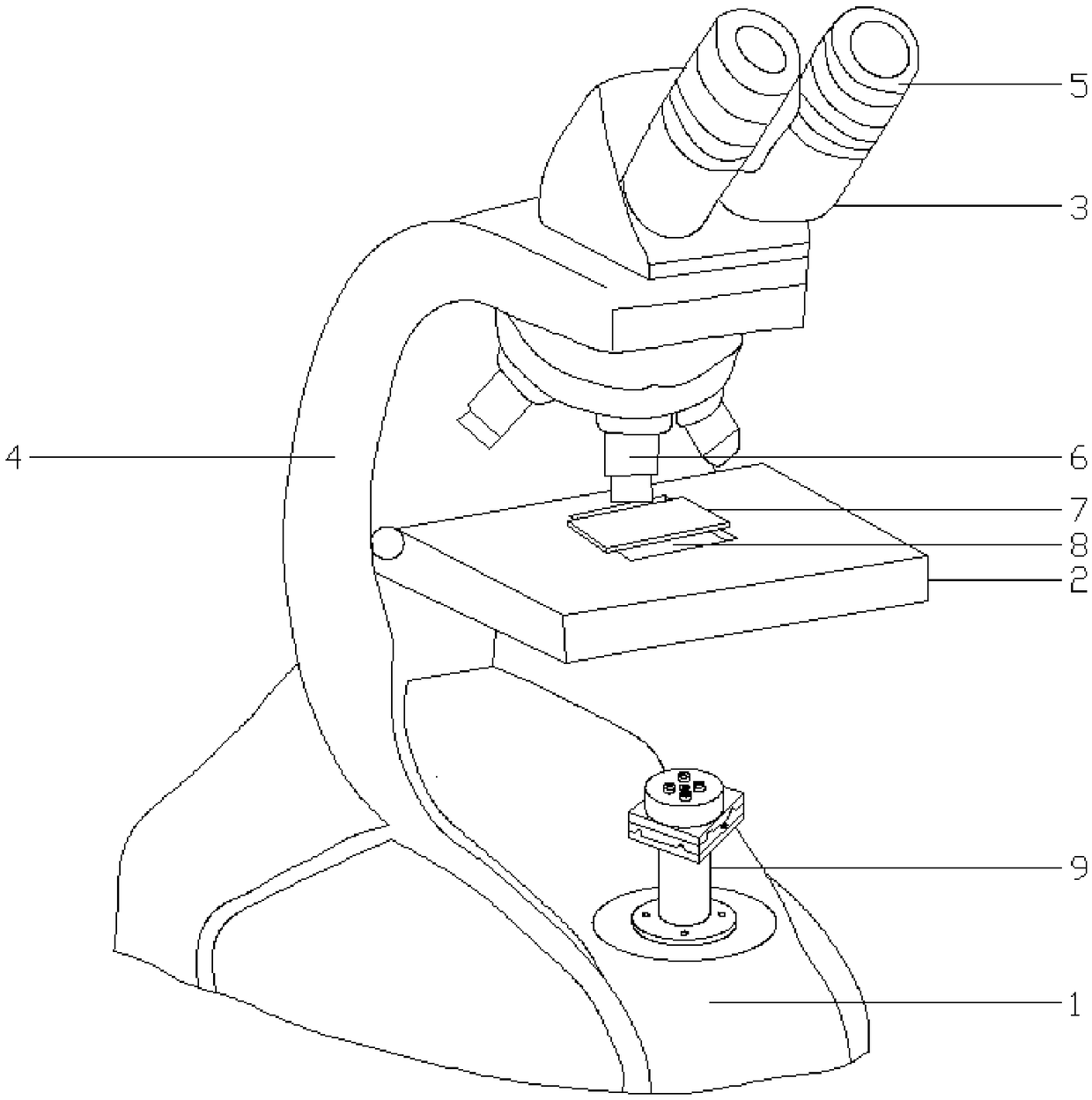 Four-laser device for capturing particles or cells through optical tweezers