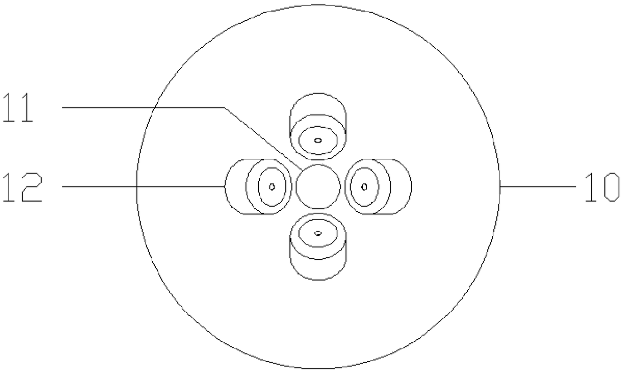 Four-laser device for capturing particles or cells through optical tweezers