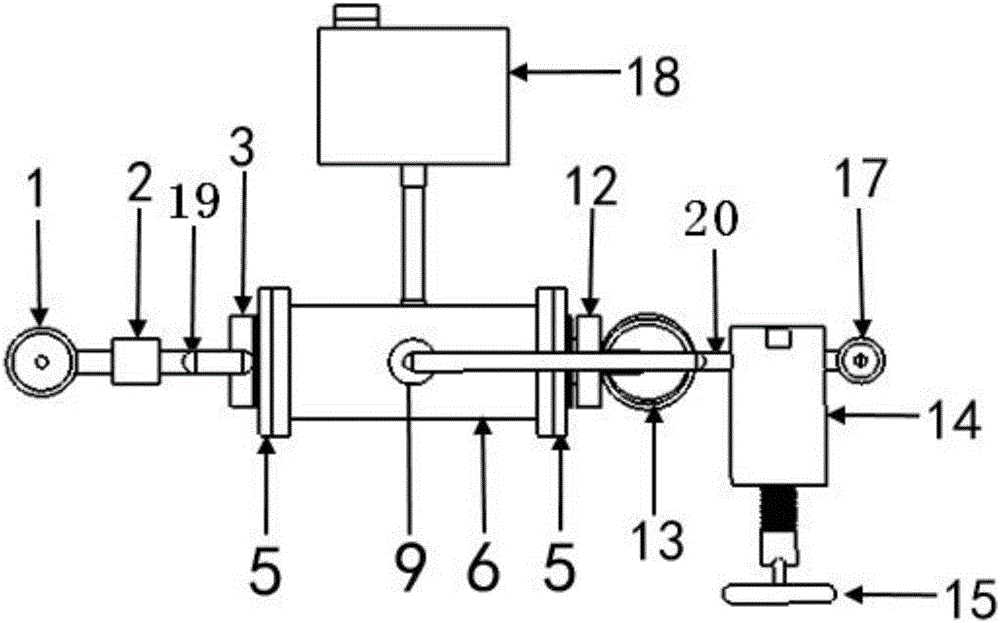 Visual crack type rock plate acid liquor etching experimental device and method