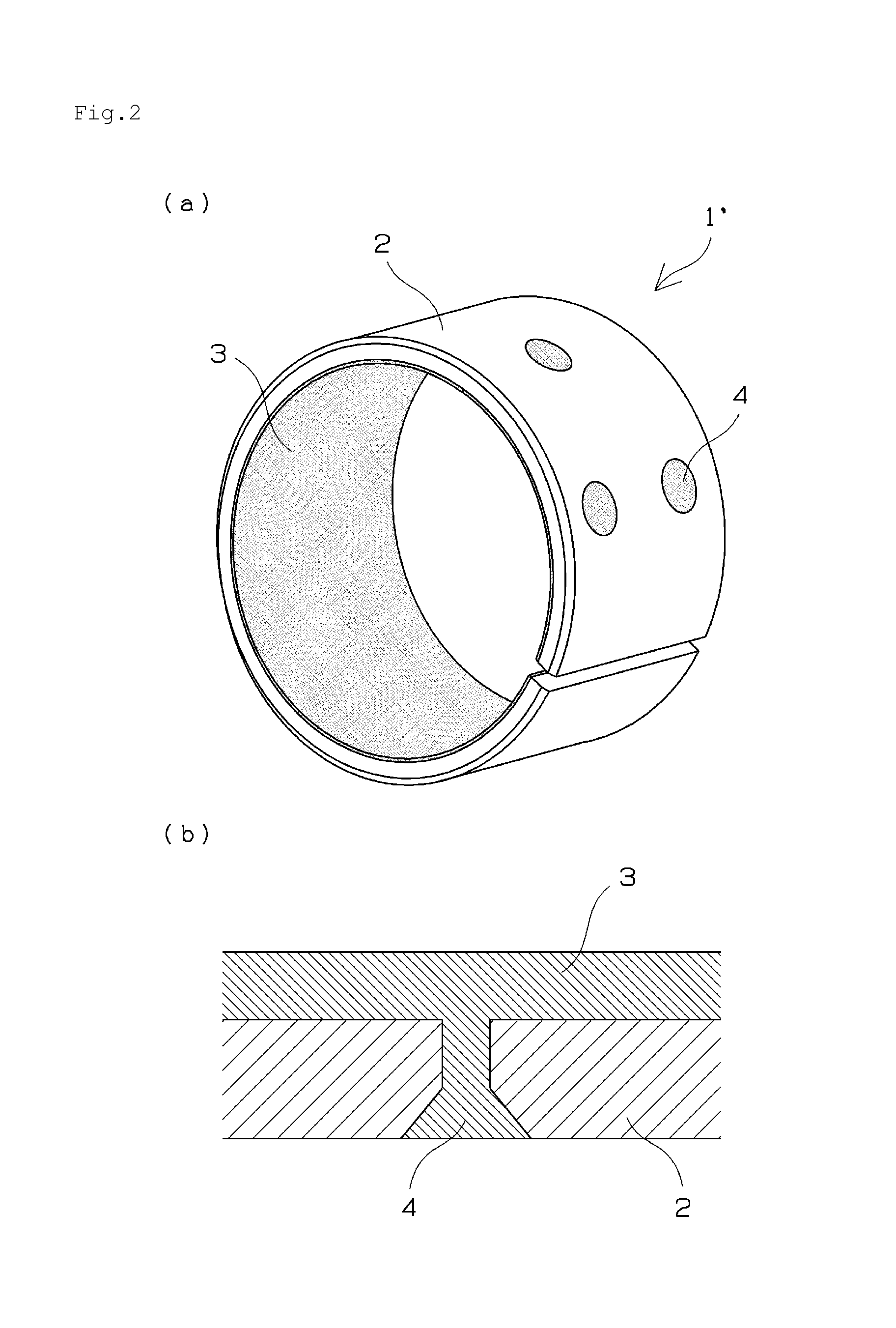 Composite plain bearing, cradle guide, and sliding nut